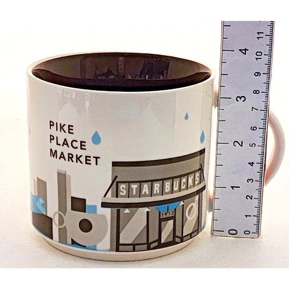MUG-STARBUCKS-PIKE PLACE MARKET-You Are Here Collection-Holds 12 oz (1.5 Cups) - Picture 7 of 8